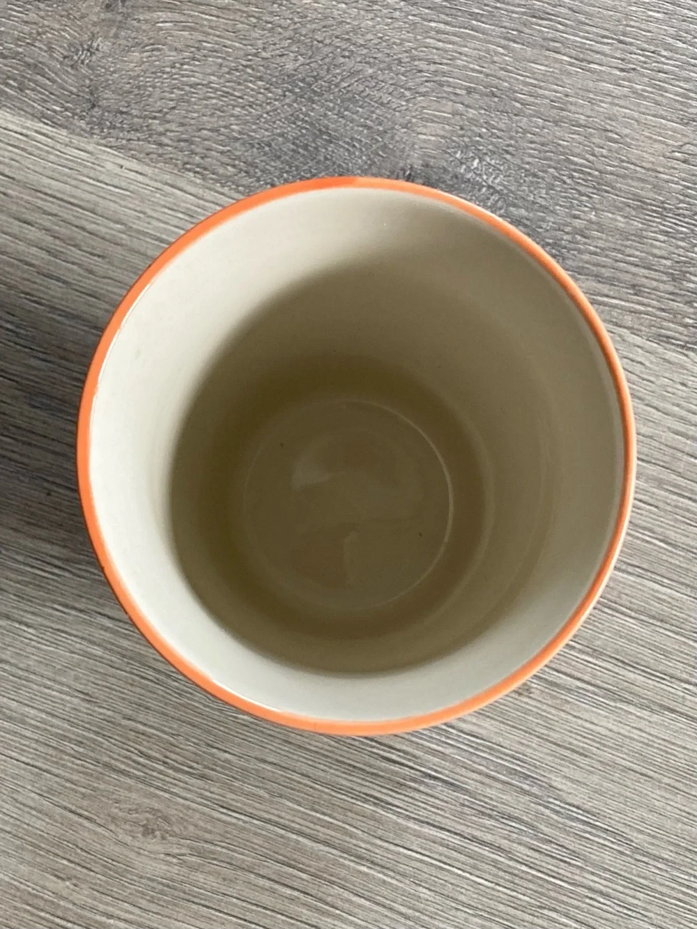 Bloomingville Ceramic Carla Cup with Orange Grid Motif
